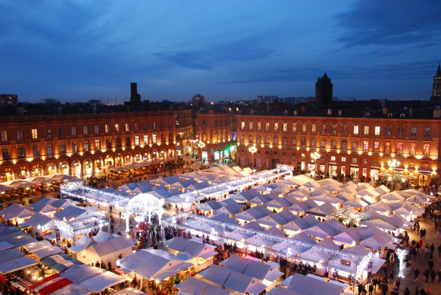 marché de Noël à Toulouse