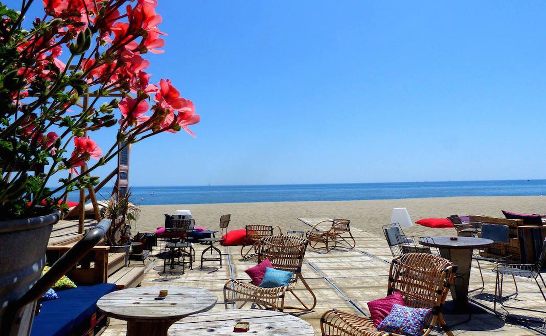 Le Poulpe plage privée à Leucate