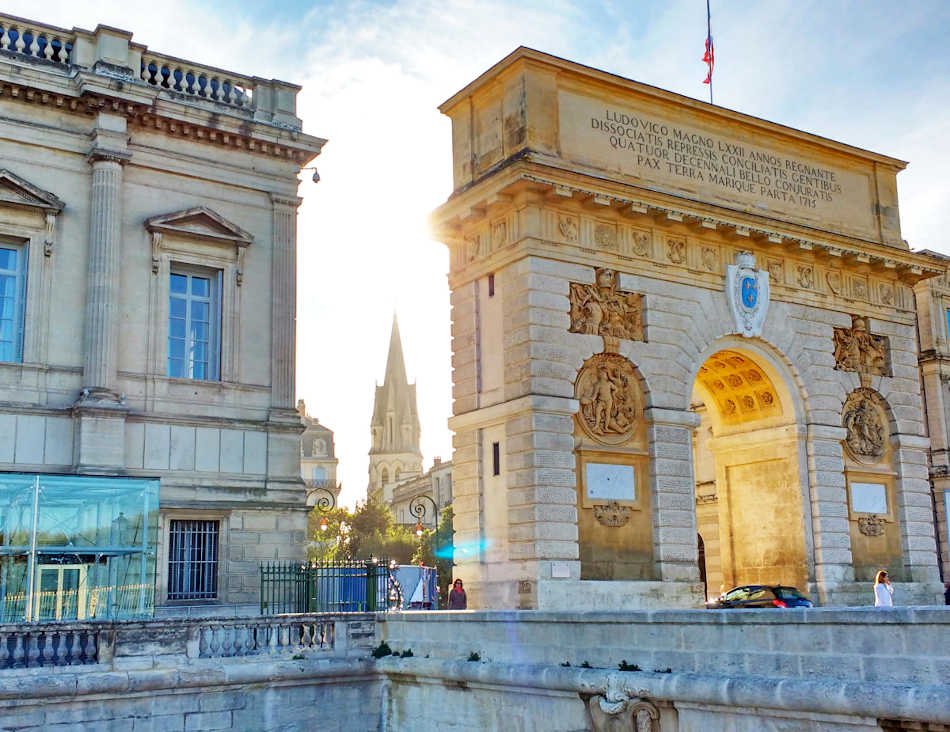 Écusson Montpellier Arc de triomphe
