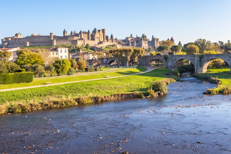Vue sur la cité médiévale de Carcassonne
