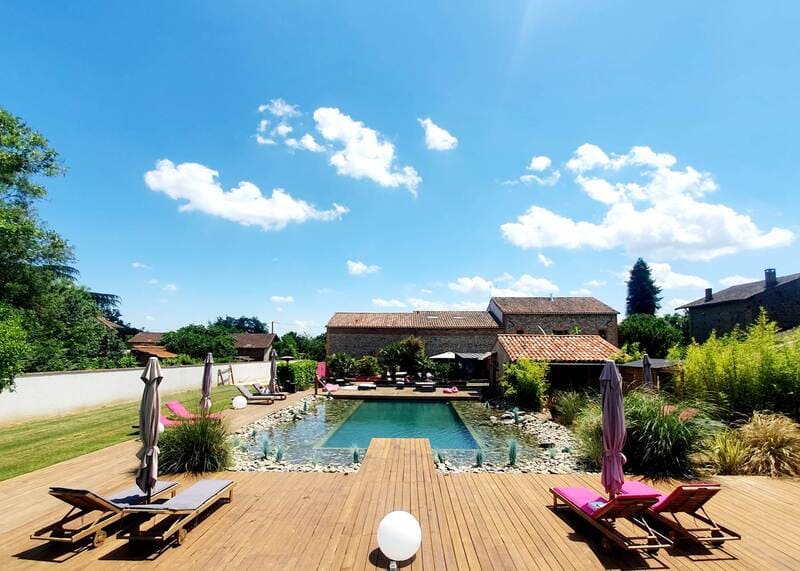 Piscine les Granges de Jules chambre d'hôtes à Toulouse